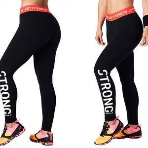 STRONG by Zumba - Let it Sync In Ankle Leggings sz M Bold Black

STRONG